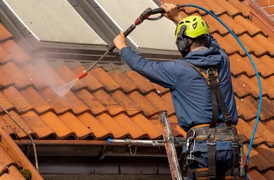 Démoussage et hydrofuge de toiture au Hinglé